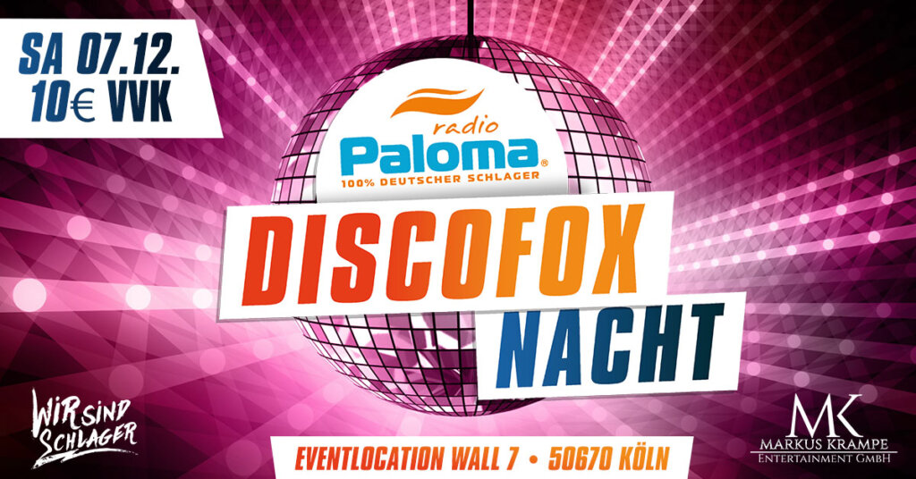 Radio Paloma Discofox Nacht • Radio Paloma 100